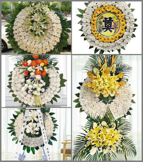 湖南永州祁阳县观音滩镇联兴村花圈速递